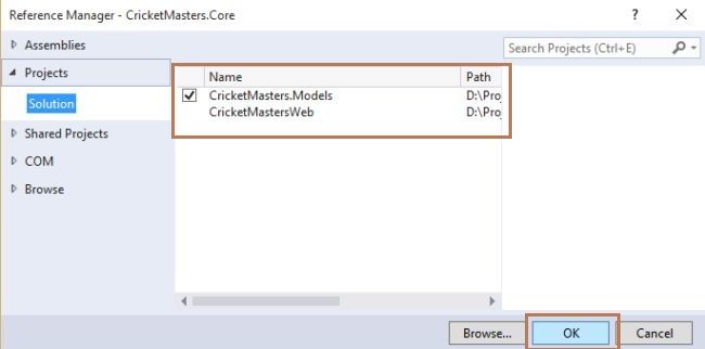 Adding Model Reference